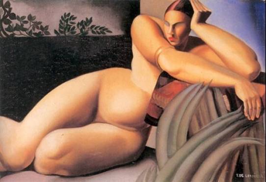 Tamara de Lempicka - Nude on a Terrace, 1925