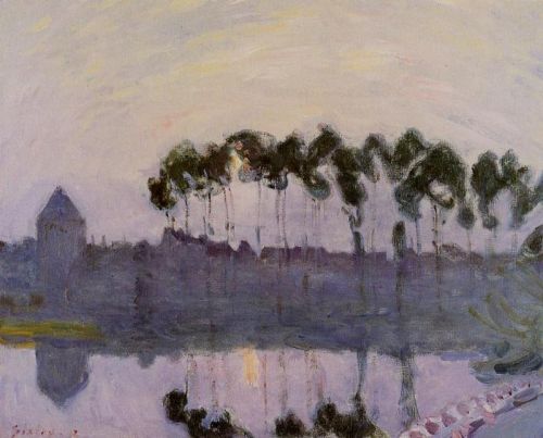 Alfred Sisley - Setting Sun at Moret