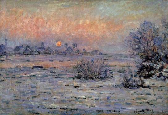 Claude Monet - Winter Sun, Lavacourt