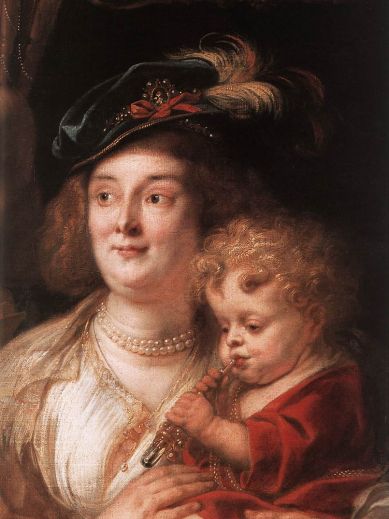 Jacob Jordaens - As the Old Sang the Young Play Pipes (detail)