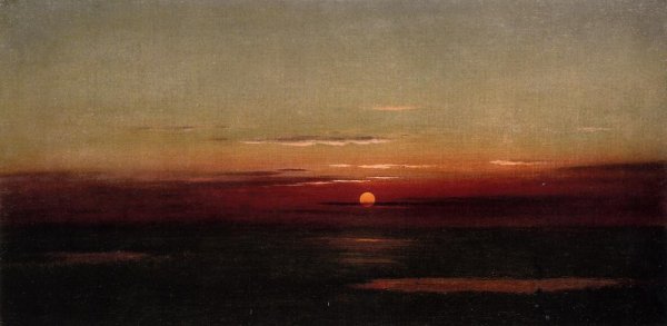 Martin Johnson Heade - Sunset of the Marshes
