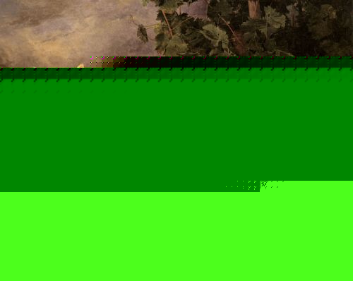 A Dog By A Basket Of Grapes In A Landscape