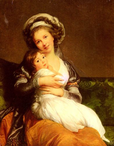 Mrs Vigee-Lebrun and her daughter, Jeanne-Lucie-Louise.