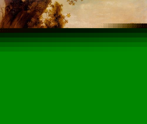 A Grey Stallion In A Landscape