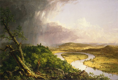 View from Mount Holyoke, Northampton, Massachusetts, after a Thunderstorm - The Oxbow, 1836