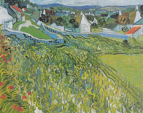 Vineyards with a View of Auvers, June 1890