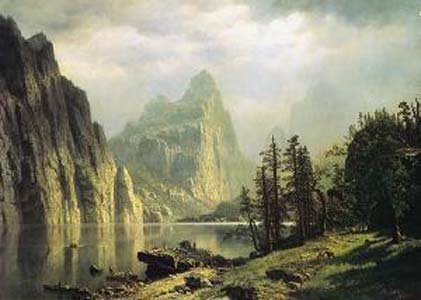 Albert Bierstadt Merced River In Yosemite Oil Painting