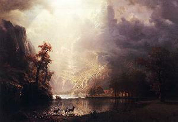 Albert Bierstadt Sierra Nevada Morning Oil Painting