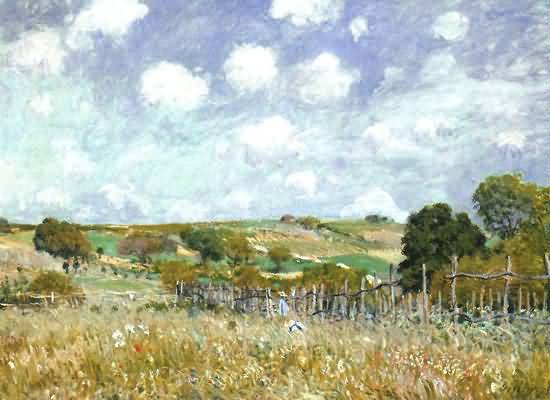 Alfred Sisley Meadow Oil Painting