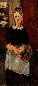 Amedeo Modigliani The Pretty Housewife Oil Painting