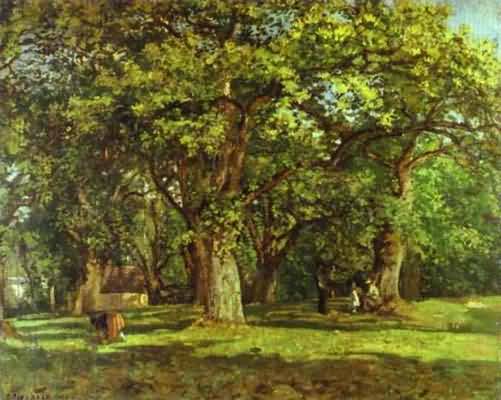 Camille Pissarro La Foret Oil Painting