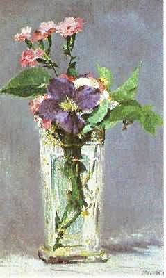 Edouard Manet Flowers In A Crystal Vase Oil Painting
