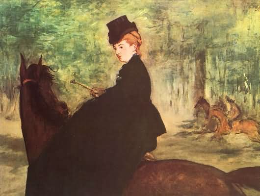 Edouard Manet The Horsewoman Oil Painting