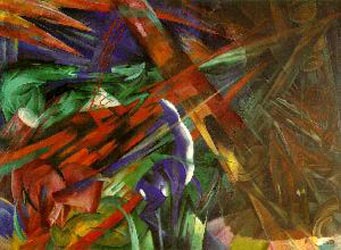 Franz Marc The fate of the animals Oil Painting