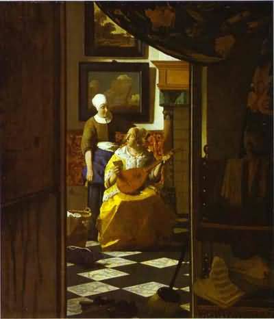 Jan Vermeer The Love Letter Oil Painting