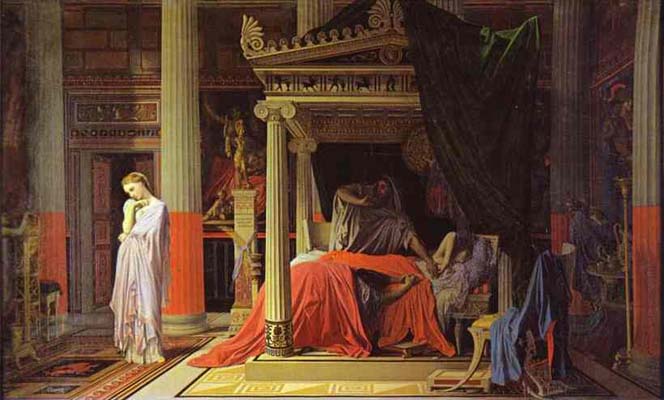 Jean Auguste Dominique Ingres Antiochus and Stratonice Oil Painting