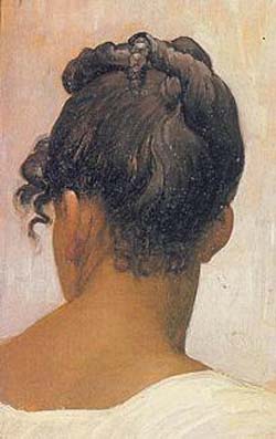 Lord Frederic Leighton Study of the Back of a Girl s Head Oil Painting