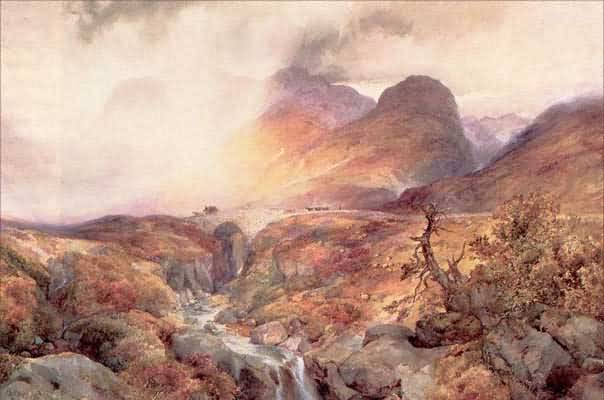 Thomas Moran Pass at Glencoe Scotland Oil Painting