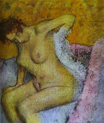 After the Bath. Mid 1890s