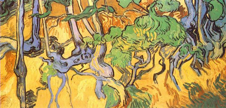 Tree Roots and Trunks,Auvers sur Oise: July, 1890