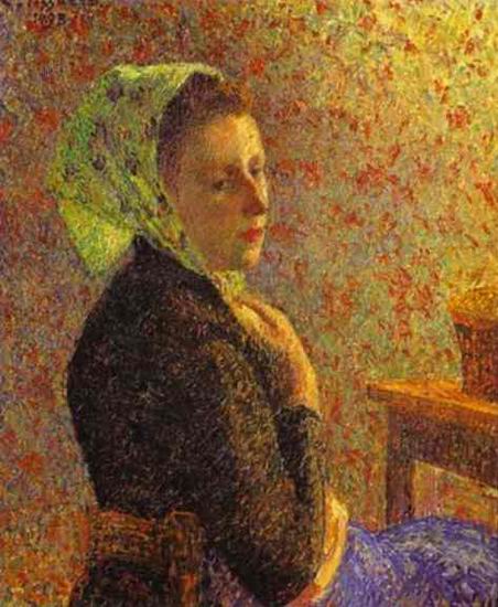 Woman with Green Scarf. 1893