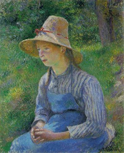 Peasant Girl with a Straw Hat,1881