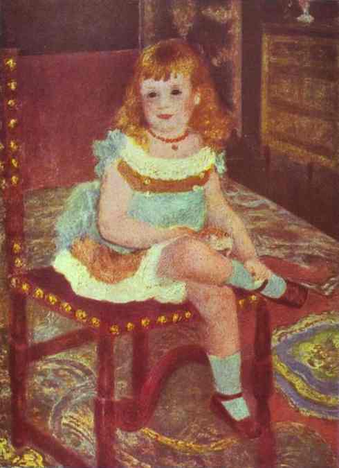 Portrait of Georgette Charpentier on a Chair. 1878