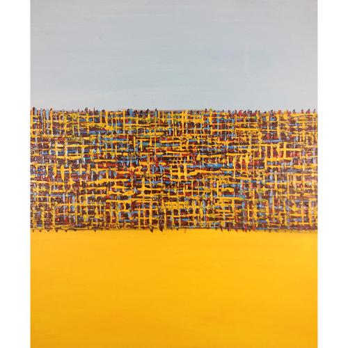 Abstract Painting On Canvas Yellow Blue Hand Painted Oil Paintings Modern Art Online Colorful
