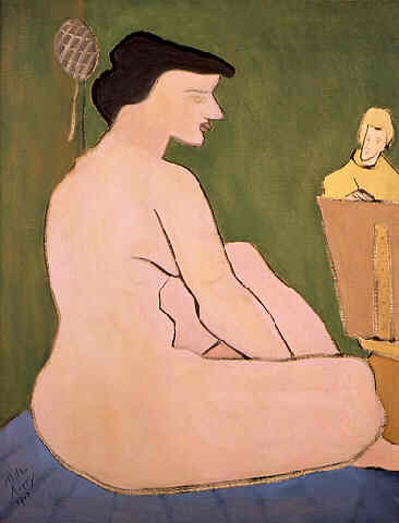 Artist And Model In Studio