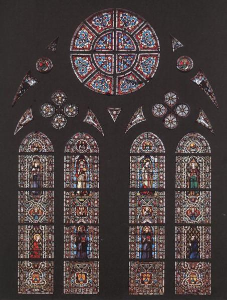 Stained Glass Window in Saint Louis Chapel