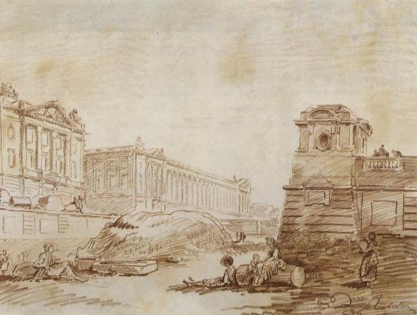 Ditch at Place de la Concorde