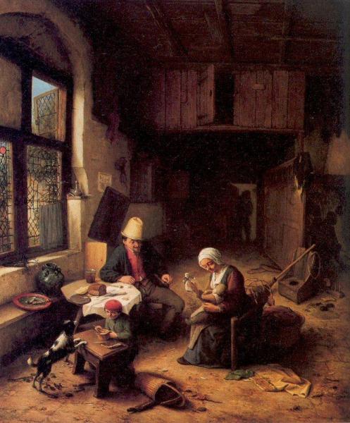 Interior Of A Peasant's Cottage