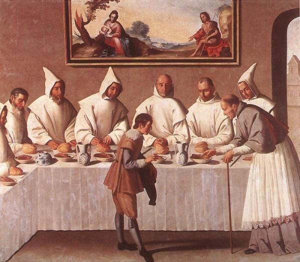 Saint Hugo of Grenoble in the Carthusian Refectory
