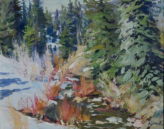 Winter Willows Along The Rio Chamita