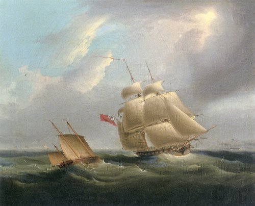 HMS Sloop Active In Coastal Waters