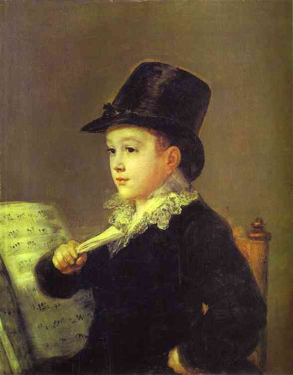 Portrait of Mariano Goya, The Artist's Grandson