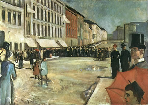 Karl Johan Street With Military Band