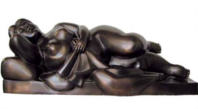 Reclining Woman With Cloth