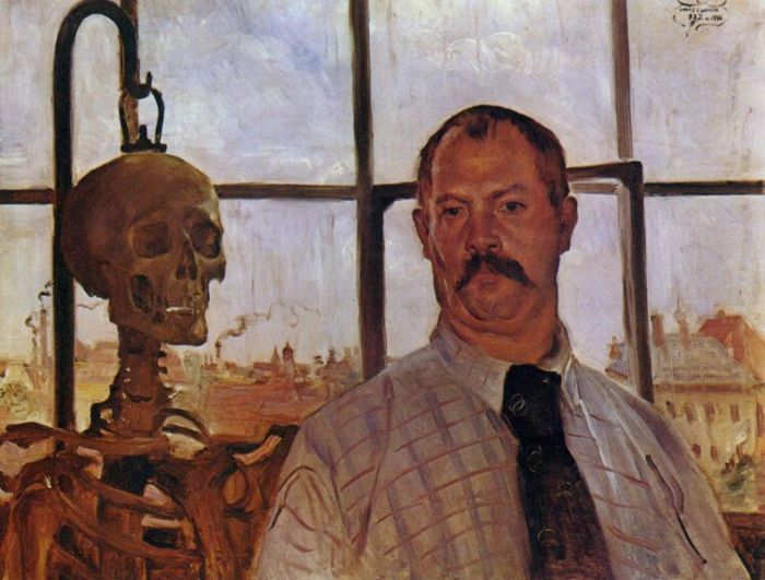 Self Portrait With Skeleton