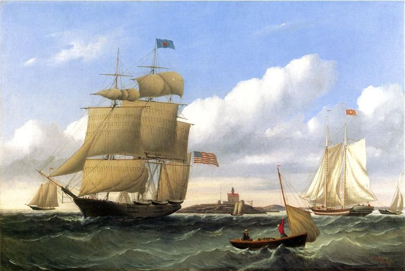 The Whaleship 'Emma C. Jones' Off Round Hills, New Bedford