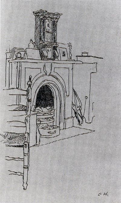 Fireplace at Hopper's New York Apartment