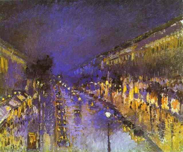 The Boulevard Montmartre at Night