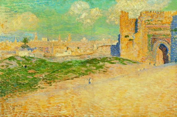 The Mansur Gate in Meknes, Morocco