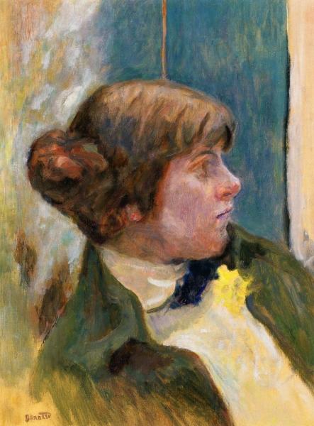 Study for 'Profile of a Woman in a Bow Tie'