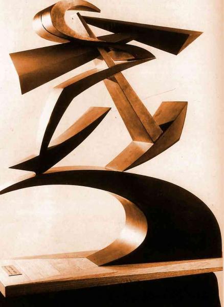 B&W Sculpture Dynamic of Boccioni's Fist