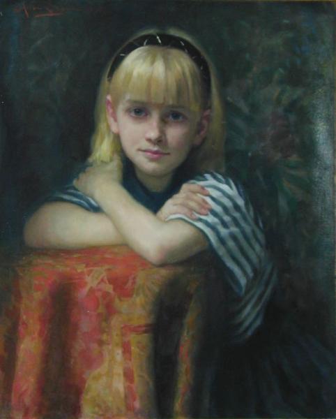 Little Girl With Folded Arms