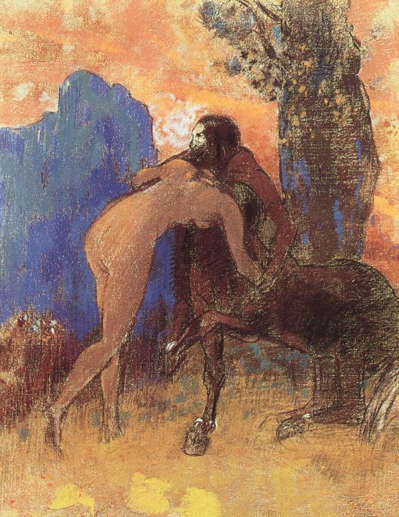 Struggle Between Woman and Centaur