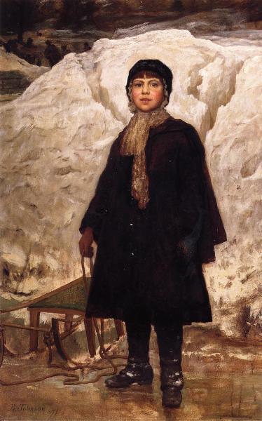 Winter, Portrait of a Child