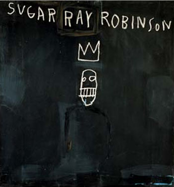 Jean-Michel-Basquiat Sugar Ray Robinson