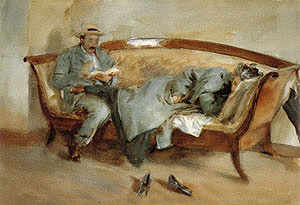 John Singer Sargent A Rainy Day 1909